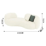 Italian Minimalist Nordic 2 Seater Couch Sofa - Sofa: 230 x 85 x 75 cm - Sofa