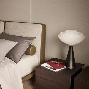 Italian Modern Minimalist High End Bed Frame - Beige - Bedroom