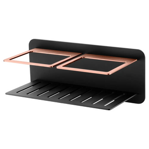 Black Rose Gold Soap Dish Modern Bathroom Accessory, main product view