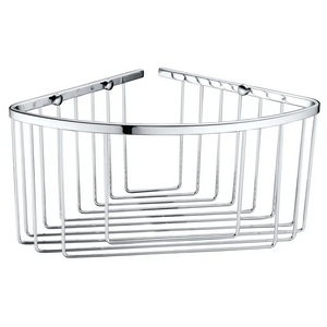 Chrome Corner Soap Dish with Reversible Brackets, main product view