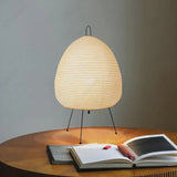 Japanese Oval Standing Paper Table Lamp - Lamp
