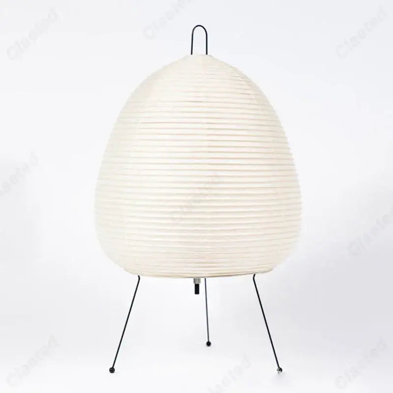 Japanese Oval Standing Paper Table Lamp - Lamp