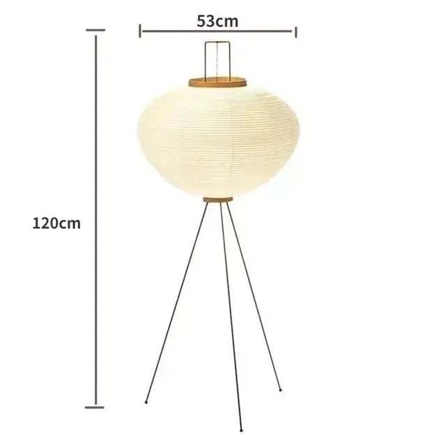 Japanese Paper Standing Light Button Switch Lamp - Lamp