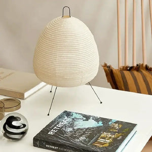 Japanese Paper Standing Light Button Switch Lamp - Lamp