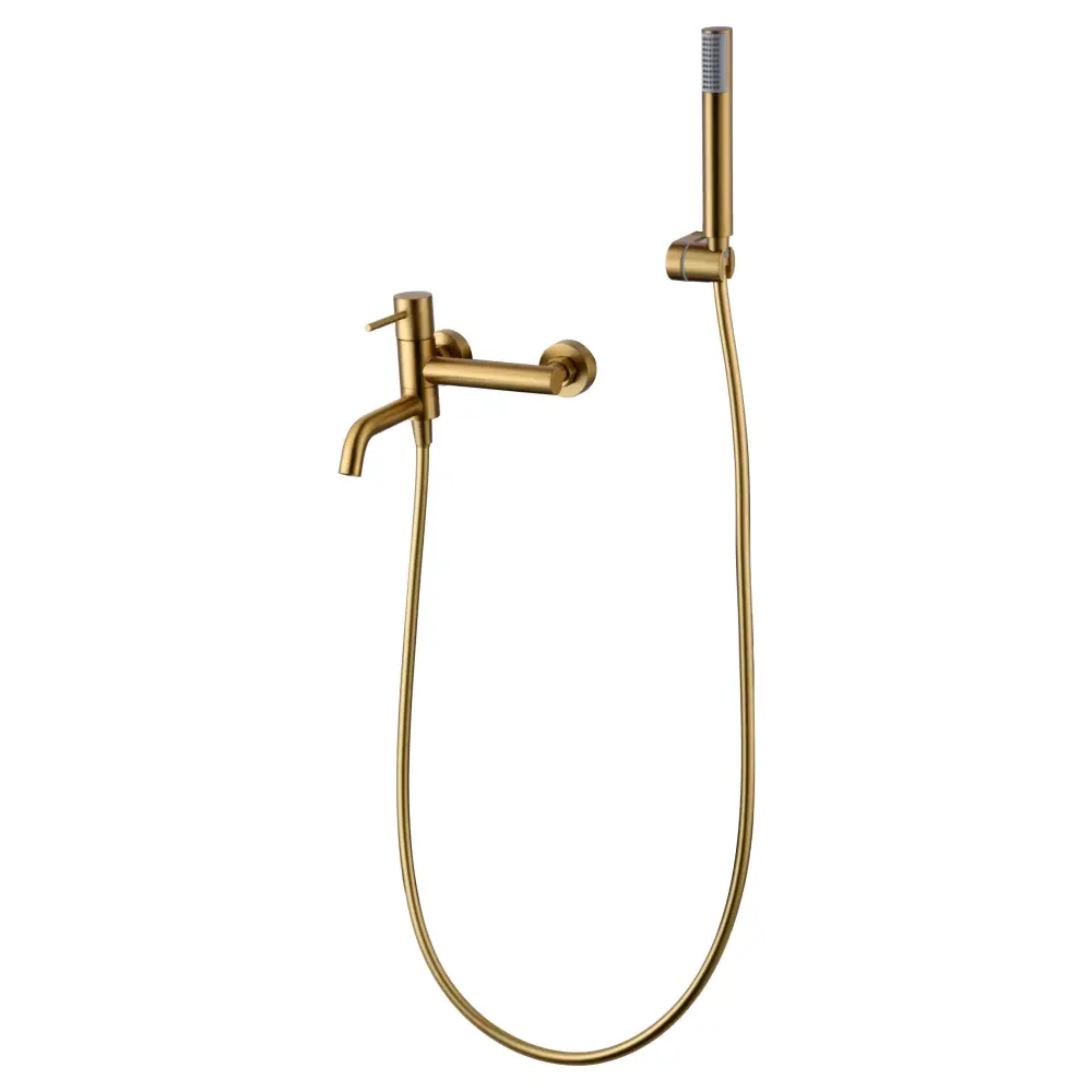 Monza brushed gold single-handle shower mixer kit for modern bathroom ducha