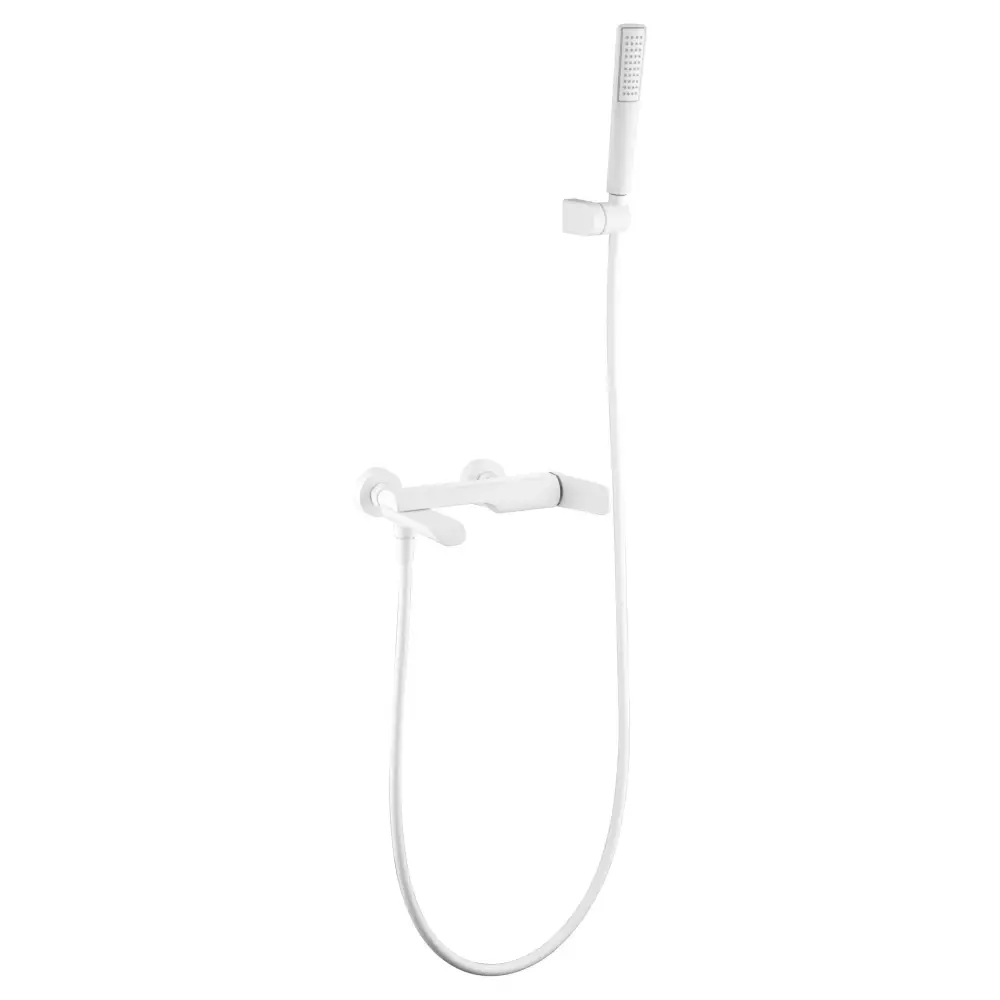 Kit Bath/Shower Single-Handle Denmark Matte White | IMEX - Shower Set