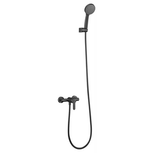 Matte Black Single Handle Shower Kit Roma Series, main product view