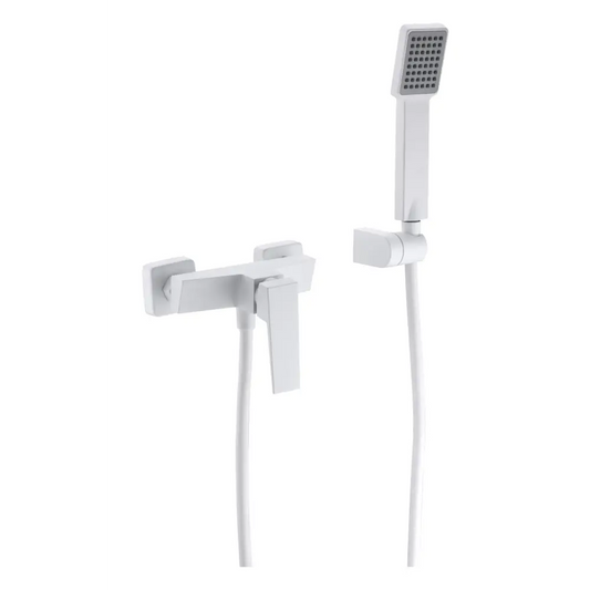 Kit Shower Single-Handle Art Matte White | IMEX - Shower Set