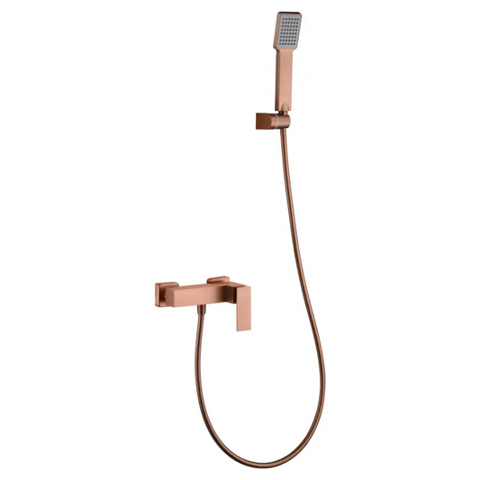 Kit Shower Single-Handle Pisa Brushed Rose Gold | IMEX - Shower Set