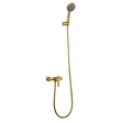 Kit Shower Single-Handle Rome Brushed Gold | IMEX - Shower Set
