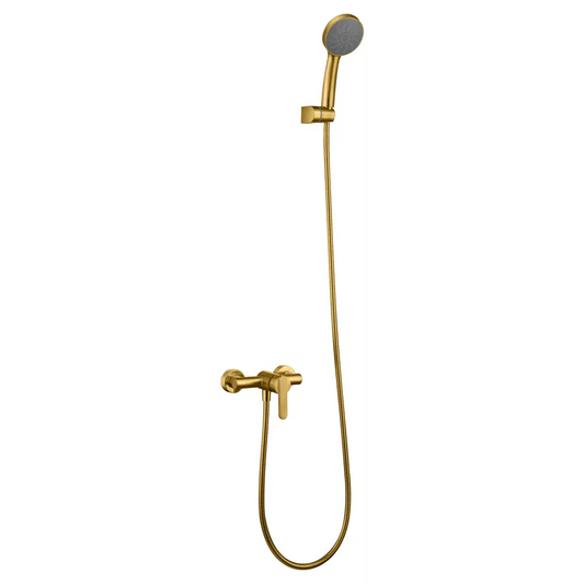 Kit Shower Single-Handle Rome Brushed Gold | IMEX - Shower Set