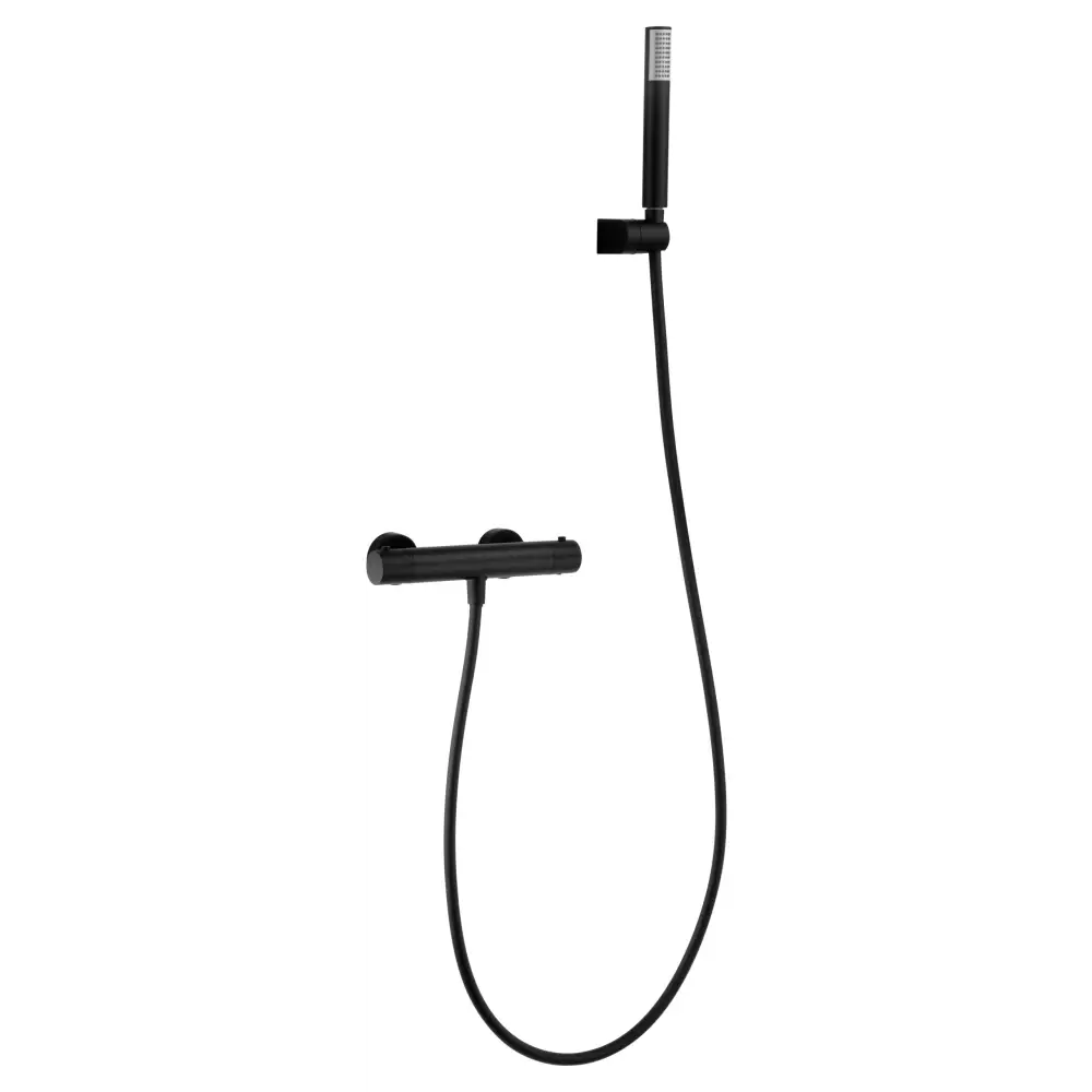 Kit Shower Thermostatic Monza Matte Black | IMEX - Shower Set