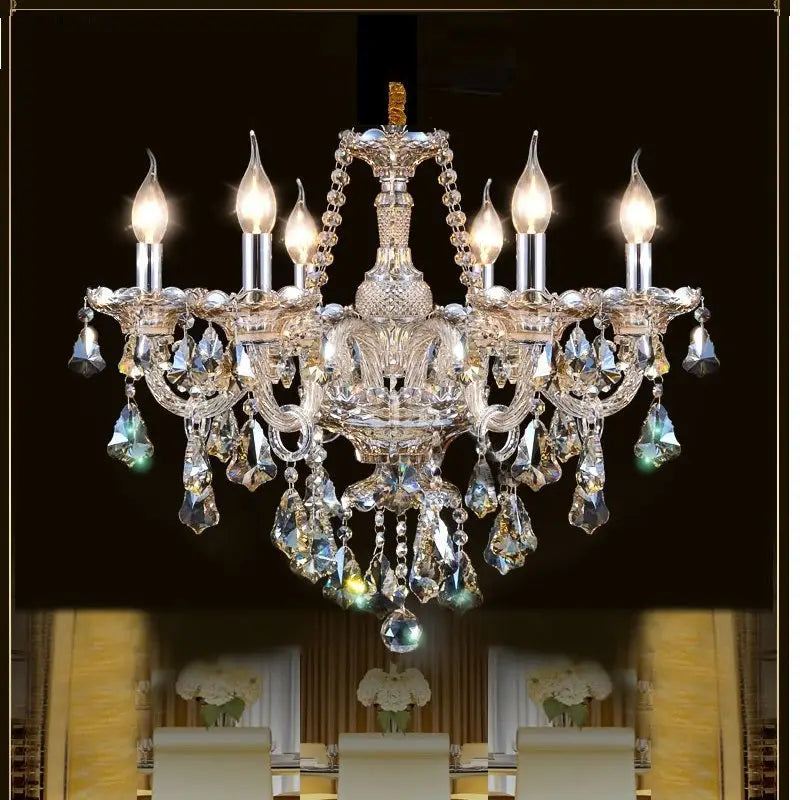 Large Crystal Tears Chandelier Lamp - Chandelier