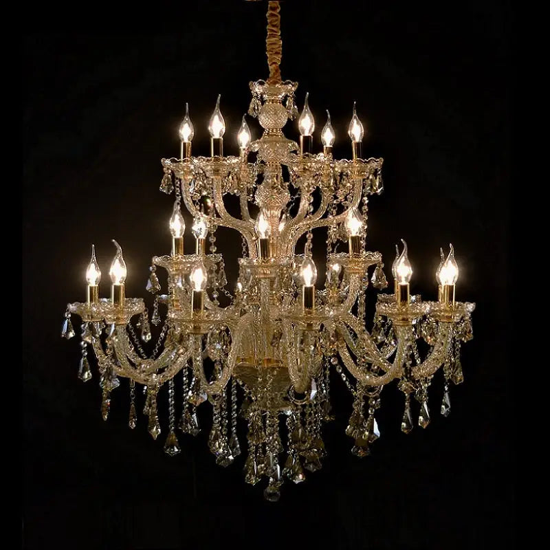 Large Crystal Tears Chandelier Lamp - Chandelier