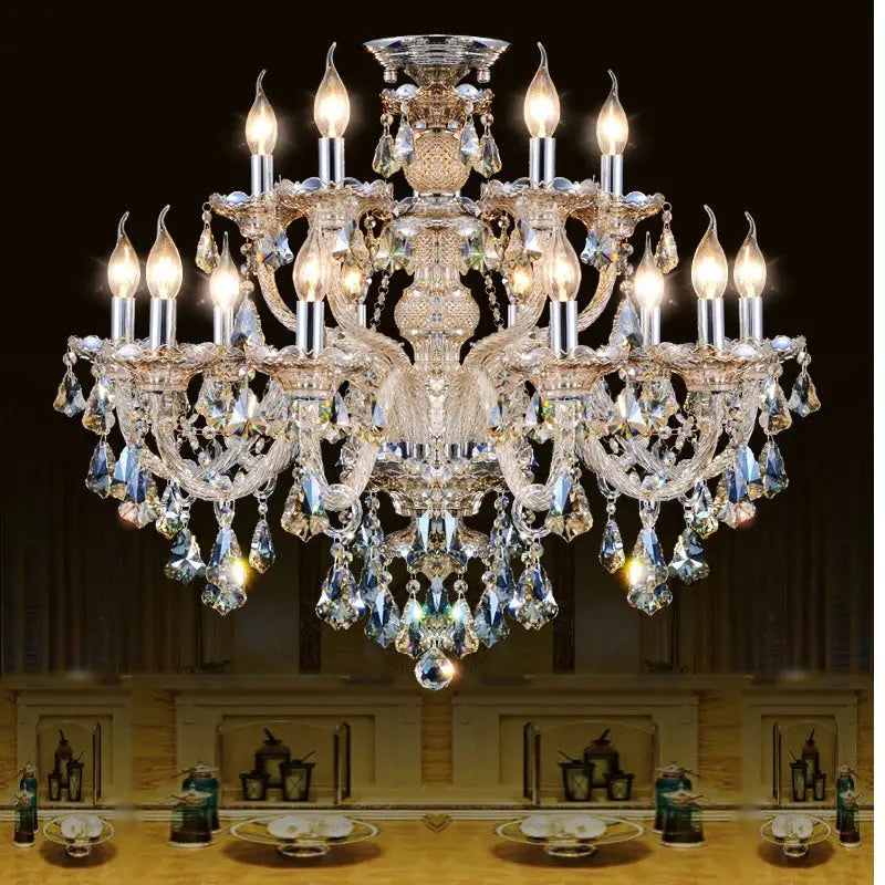 Large Crystal Tears Chandelier Lamp - Chandelier