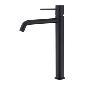 Matte Black Basin Faucet Single Lever Modern Design, main product view