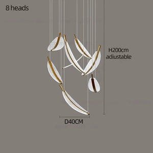 LED Chandelier Modern Spiral Pendant Light - Chandelier