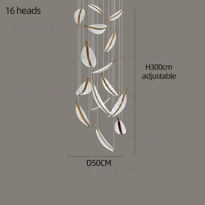 LED Chandelier Modern Spiral Pendant Light - Chandelier