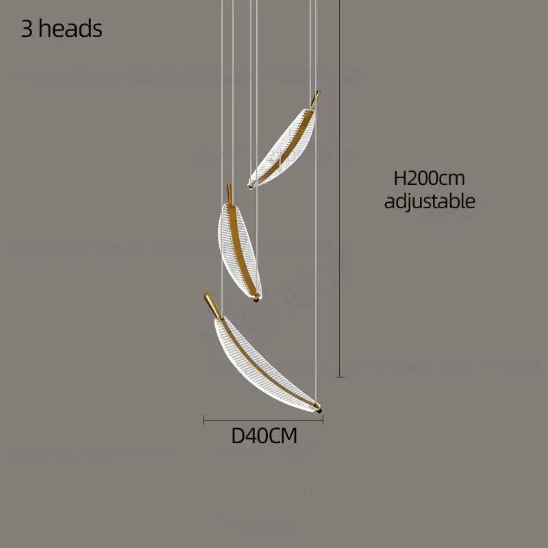 LED Chandelier Modern Spiral Pendant Light - Chandelier