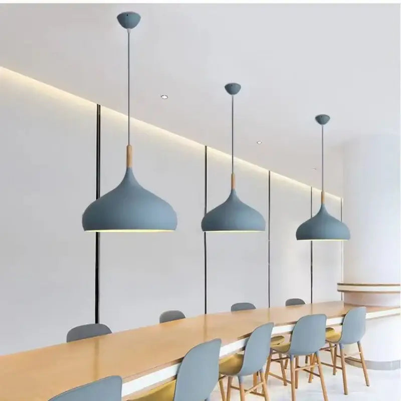 LED Colored Wooden Pendant Light Lamp - Pendant Lamp