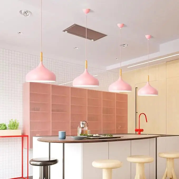 LED Colored Wooden Pendant Light Lamp - Pendant Lamp