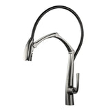 LED Display Sensor Pull Out 3 Function Spray Touchless - brushed Grey / G1/2 - Faucets