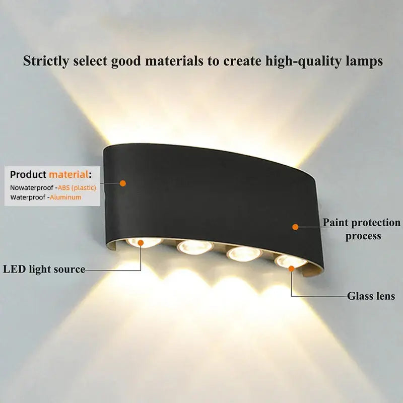 LED Modern Up Down Wall Mount Light Lamp - Lamps