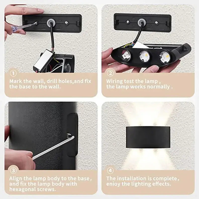 LED Modern Up Down Wall Mount Light Lamp - Lamps