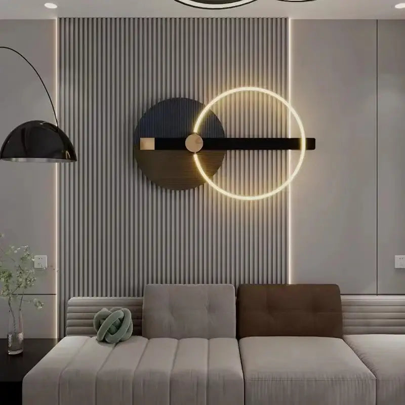LED Wall Light Sconce Metal Modern Minimalist Lamp - Brown-50x80cm - Wall Lamp