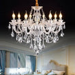 Luxury K9 Crystal Art Deco Chandeliers Lamp - 8 arms chandelier / Transparent Silver / With LED110V - Chandelier