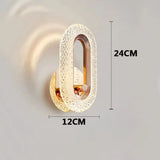 Luxury Nordic Wall Lamp Bedroom Bedside Wall Light - Oval / 3 colors - Sconces