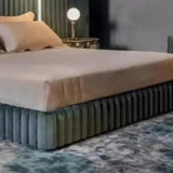 Luxury Widescreen Double Backrest Full Upholstered Bed Frame - Bedroom