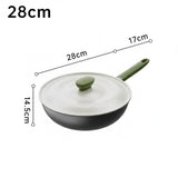 Matcha Uncoated Flat Bottom Non Stick Frying Pan - Cookware set