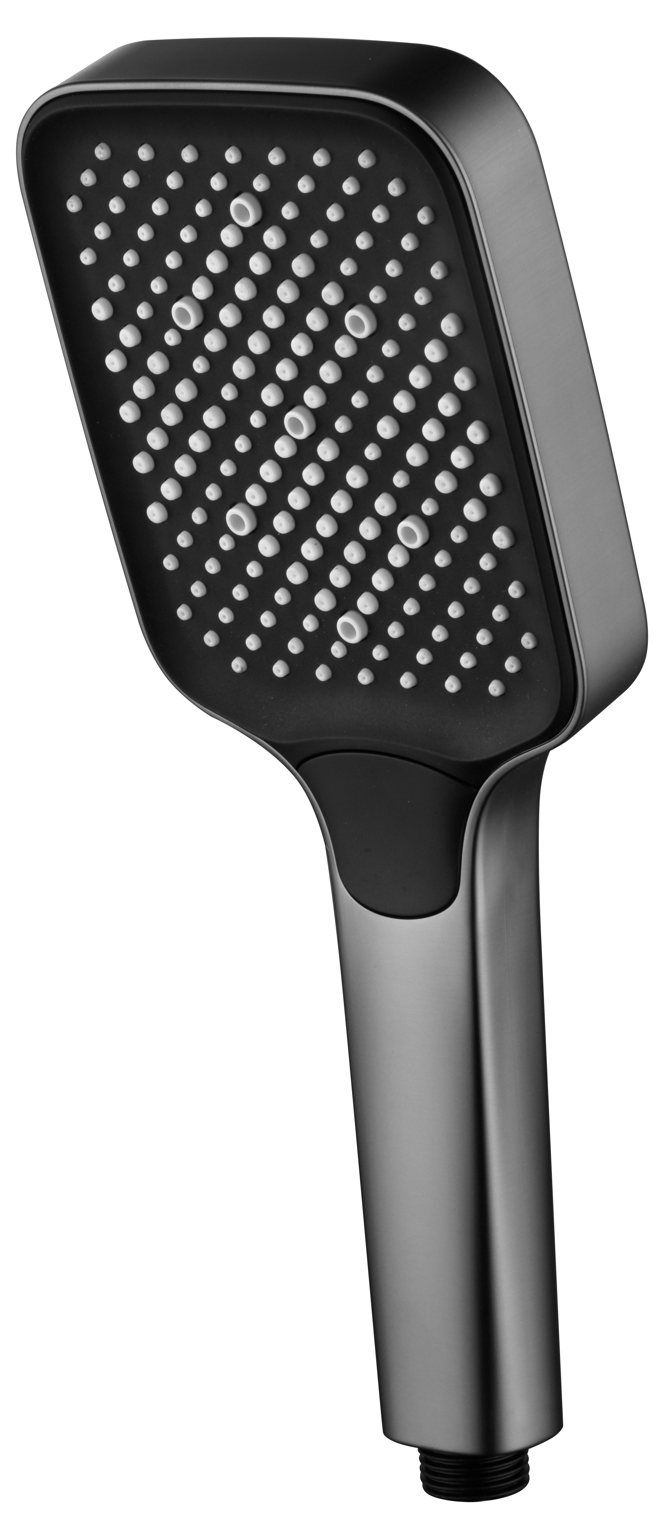 Black Gun Metal Shower Handle Set Modern Minimalist Design, view 2