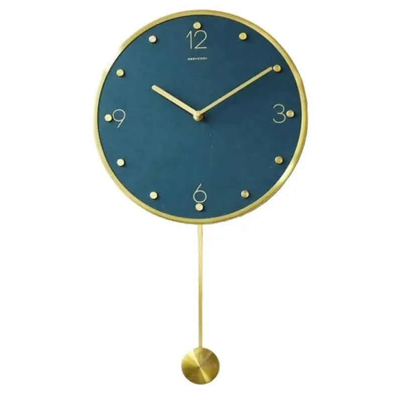 Nordic Metal Pendulum Wall Clock 30cm Modern Vintage - view 9