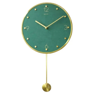 Nordic Metal Pendulum Wall Clock 30cm Modern Vintage - view 4
