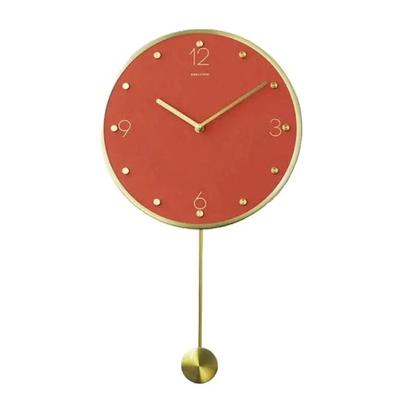 Nordic Metal Pendulum Wall Clock 30cm Modern Vintage - view 15