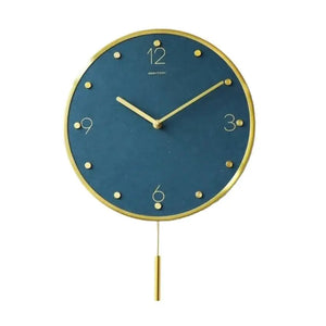 Nordic Metal Pendulum Wall Clock 30cm Modern Vintage - view 10