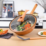 Micro Pressure Clay Titanium Non Stick Steamer Pan - Cookware set