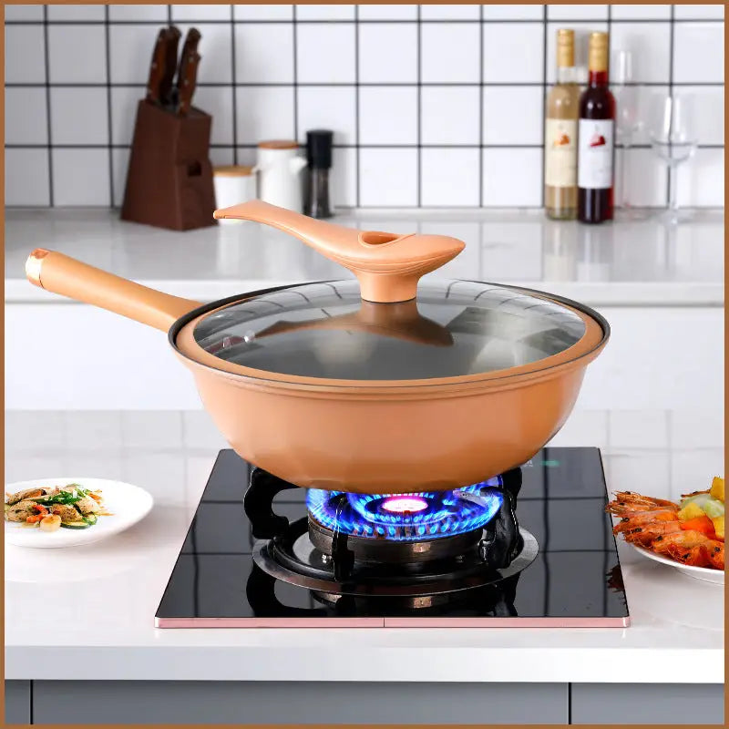 Micro Pressure Clay Titanium Non Stick Steamer Pan - Cookware set