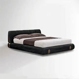 Minimalist Luxury Cloud Headboard Floor Bed Frame - Bedroom