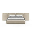 Minimalist Luxury Modern Upholstered King Bed Set - 180 x 200cm - Beige - Bedroom