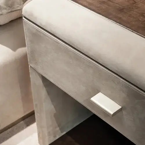 Minimalist Luxury Modern Upholstered King Bed Set - 180 x 200cm - Beige - Bedroom