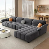 Minimalist Modular Velvet Sectional Compressed Sofa - Compressed Sofa
