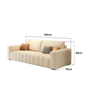 Minimalist Puff Modern 3 Seats Nordic Sofa - Sofa