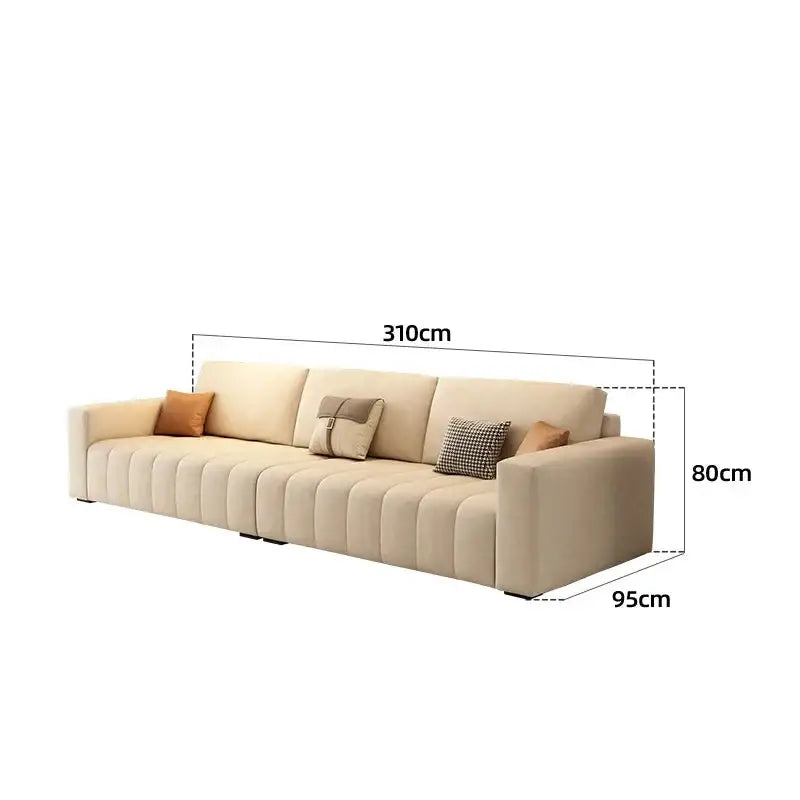 Minimalist Puff Modern 3 Seats Nordic Sofa - Sofa