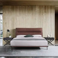 Minimalist PU Leather Double Antique Bed Frame - PU Leather - 150 cm - Bedroom