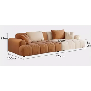 Minimalist Sectional Modular Compressed Sofa - sofa - 240 cm - Compressed Sofa