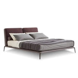 Minimalist Soft Upholstered Headboard Bed Frame - Bedroom