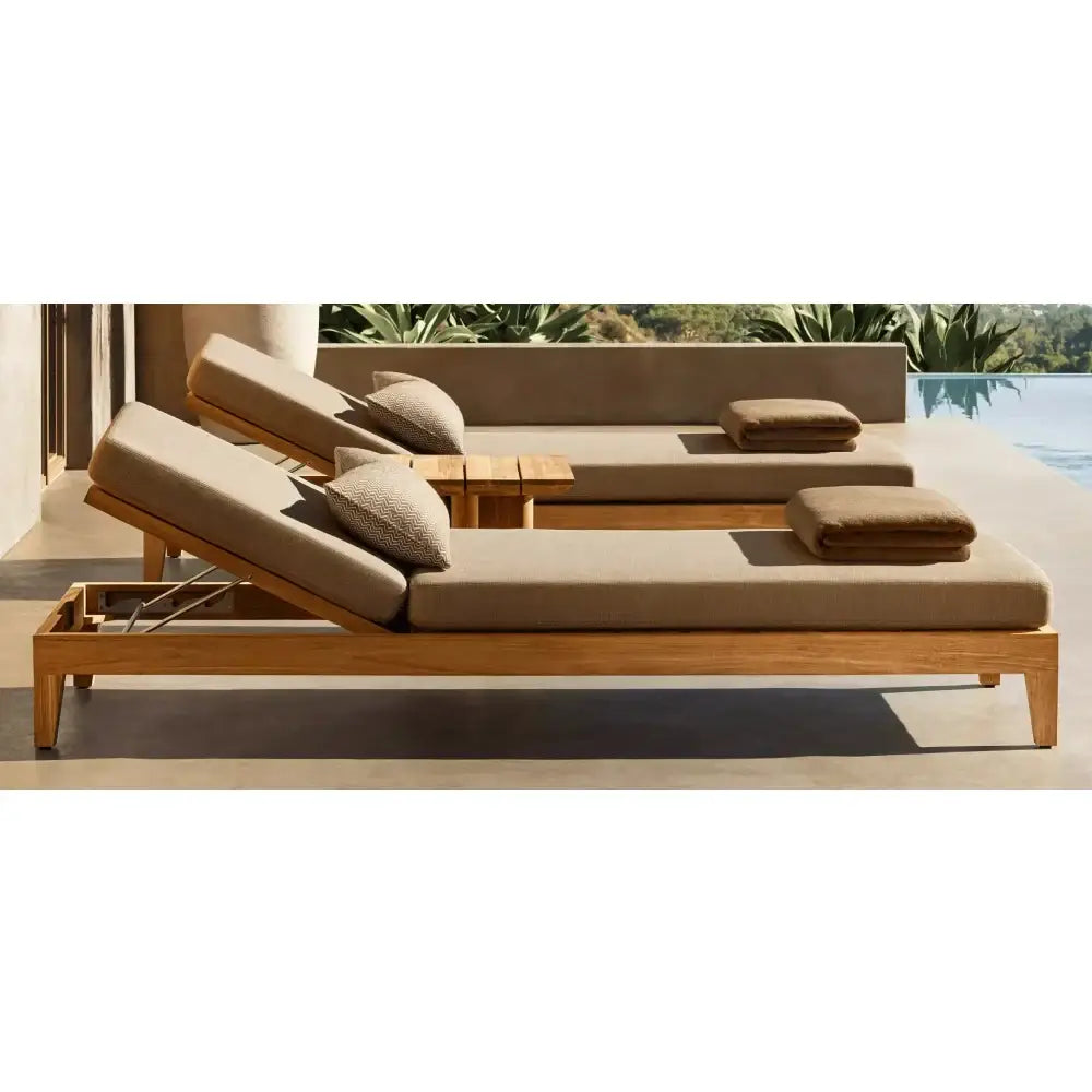 Modern aluminum 4-person outdoor sofa set with deep grey cushions and durable frame detail